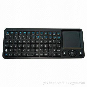 Multimedia Bluetooth Keyboard and Mouse Combo with 2.4GHz Wireless Transmission, Portable to Carry